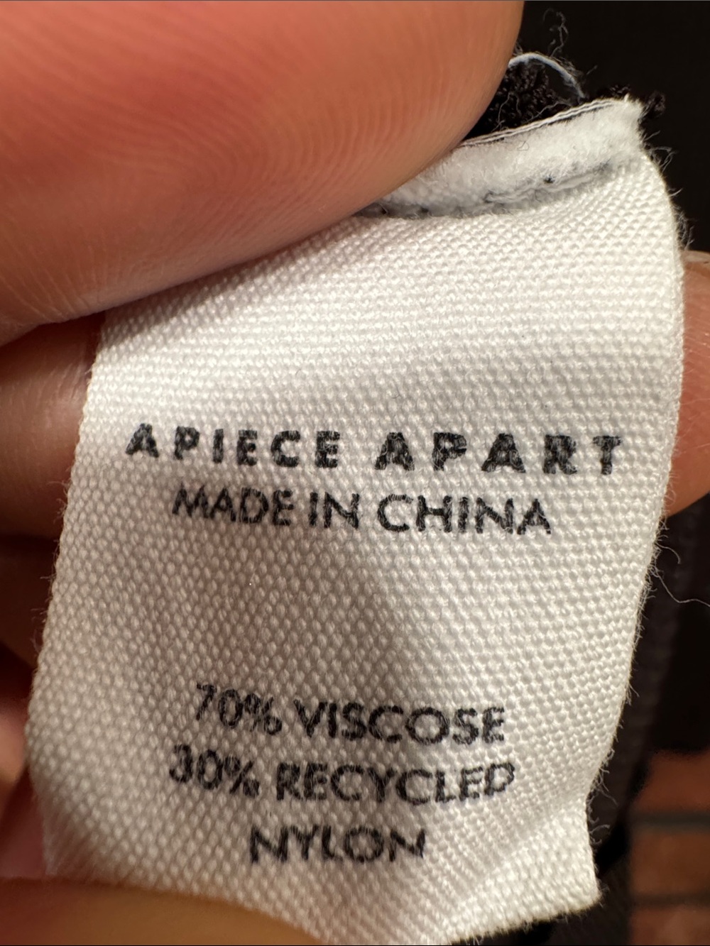 APiece Apart CIAO  RIBBED TEE Deep Espresso - Picture 11 of 12